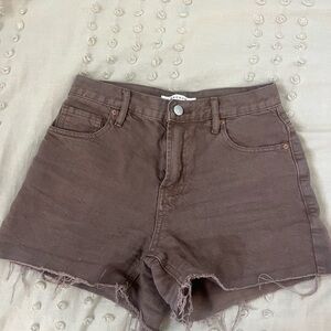 PacSun Brown Jean Shorts